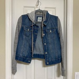Mudd Medium Denim Sweater Jacket